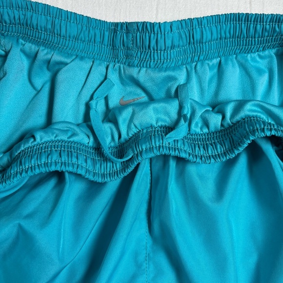 Nike Dri-Fit Drawstring Running Shorts-Light Blue/Gray-Women Large - Picture 2 of 6